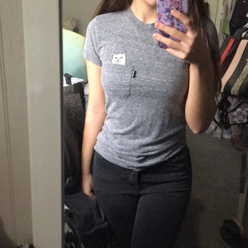 Grey ripndip t shirt